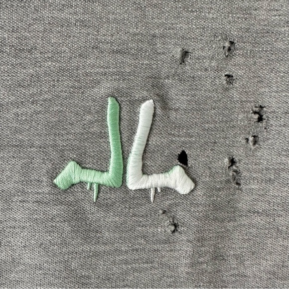 Left Lane Clothing Distressed Embroidered Logo Men's Short Sleeve Shirt … - Picture 6 of 8